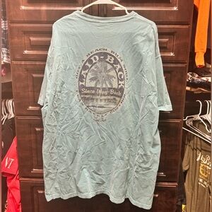 Men's laid back custom Blue Graphic T-Shirt 2XL